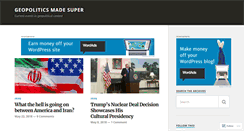 Desktop Screenshot of geopoliticsmadesuper.com